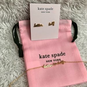 Kate Spade Better Half Stud earring & bracelet Set